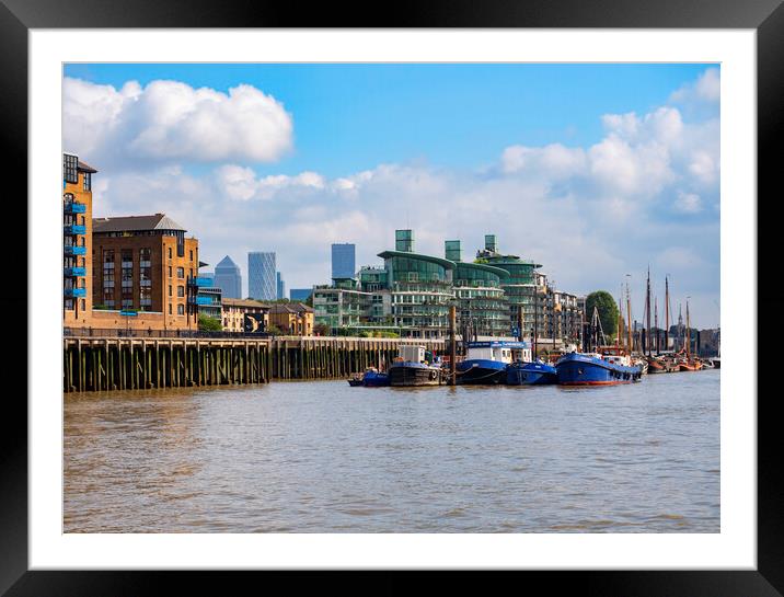 Thames View London Framed Mounted Print by Clive Eariss