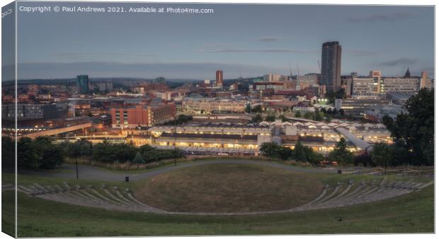 The Steel City Canvas Print by Paul Andrews