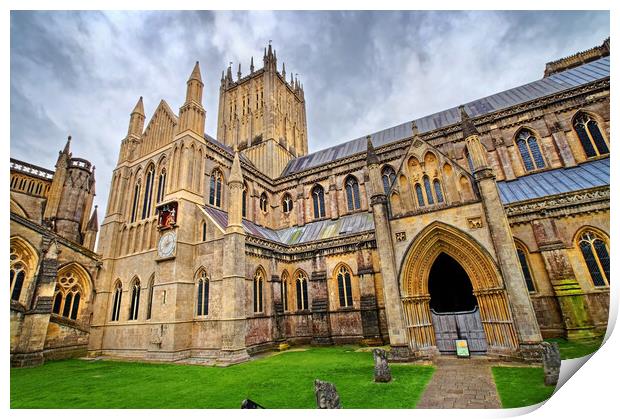 Wells Cathedral North Face Print by Darren Galpin