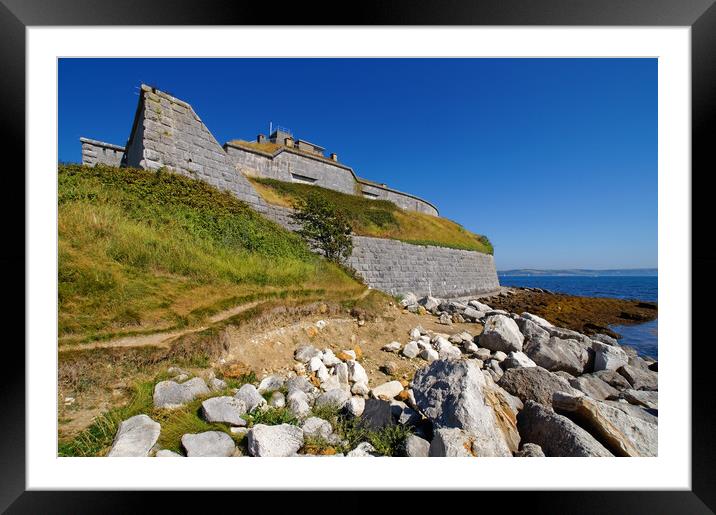 Nothe Fort, Weymouth Framed Mounted Print by Darren Galpin