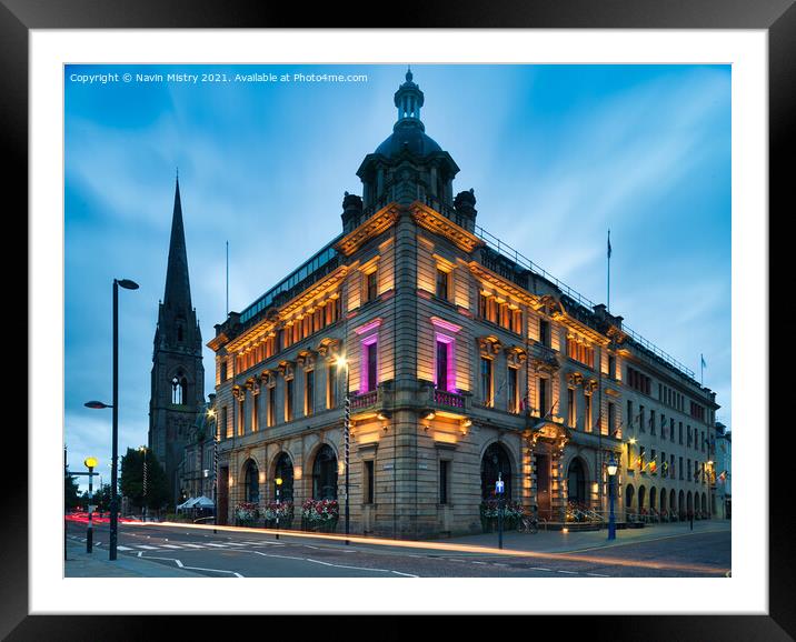 Perth Scotland, City Council Building Framed Mounted Print by Navin Mistry