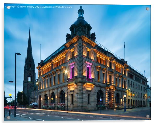 Perth Scotland, City Council Building Acrylic by Navin Mistry