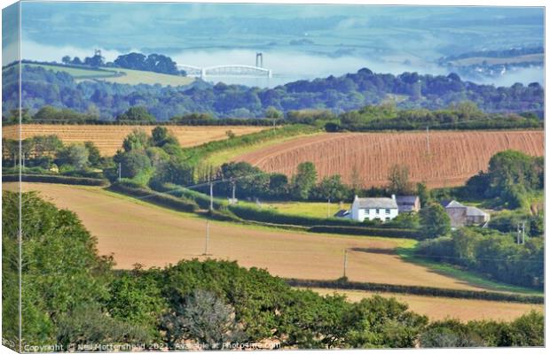 Southeast Cornish Countryside. Canvas Print by Neil Mottershead