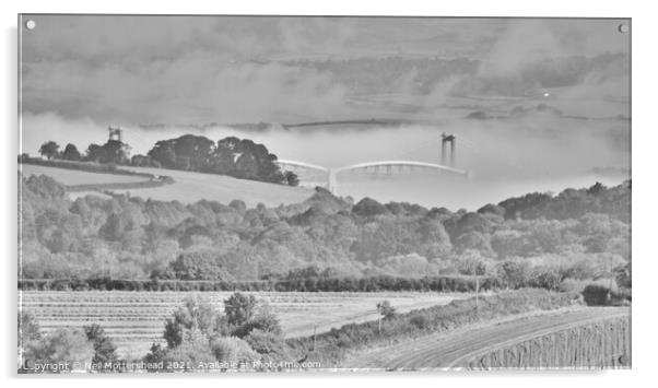 Misty Cornish Morning. Acrylic by Neil Mottershead