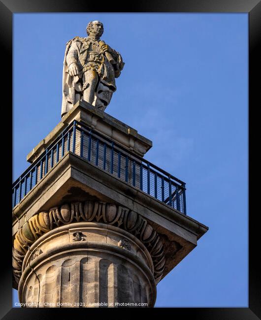 Greys Monument in Newcastle upon Tyne, UK Framed Print by Chris Dorney