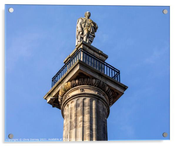Greys Monument in Newcastle upon Tyne, UK Acrylic by Chris Dorney