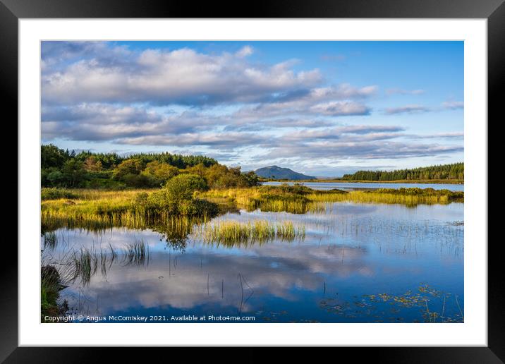 Loch Peallach, Isle of Mull Framed Mounted Print by Angus McComiskey