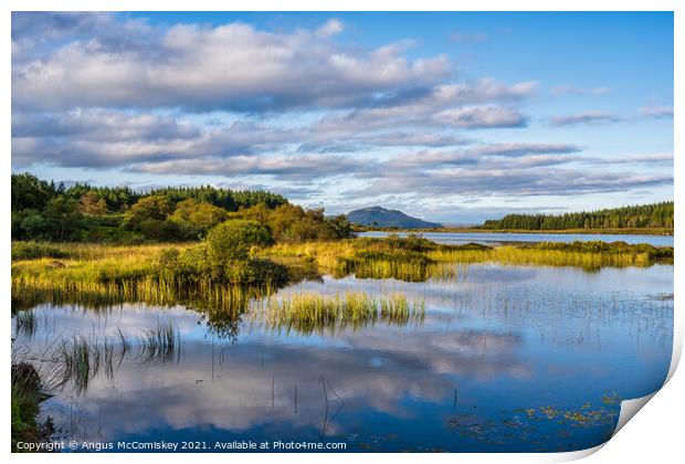 Loch Peallach, Isle of Mull Print by Angus McComiskey