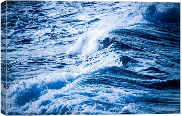 sea waves Canvas Print by Adelaide Lin