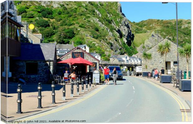 Barmouth seafront, Wales. Canvas Print by john hill