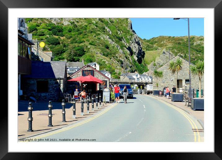 Barmouth seafront, Wales. Framed Mounted Print by john hill