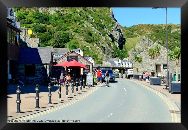 Barmouth seafront, Wales. Framed Print by john hill