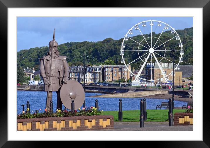 Coastal scene at Largs Framed Mounted Print by Allan Durward Photography