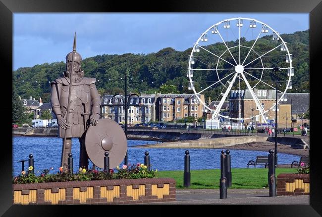 Coastal scene at Largs Framed Print by Allan Durward Photography