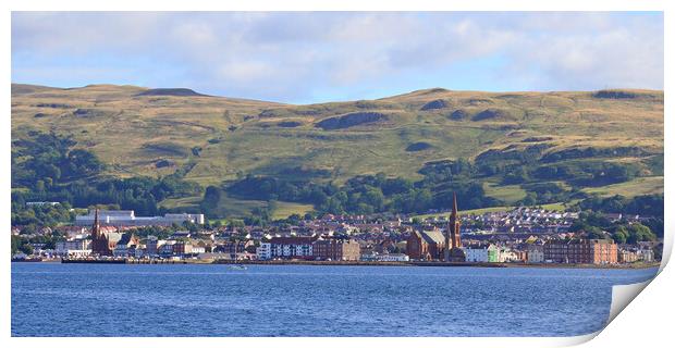 Largs seafront Print by Allan Durward Photography