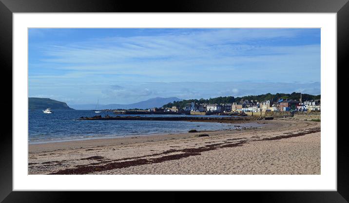 Millport beach and harbour Framed Mounted Print by Allan Durward Photography