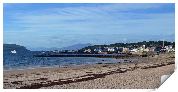 Millport beach and harbour Print by Allan Durward Photography
