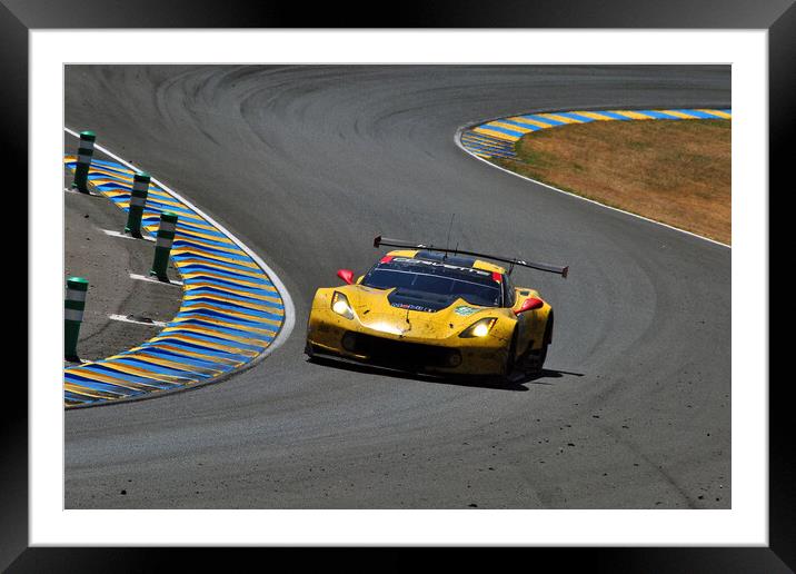Chevrolet Corvette C7.R Sports Motor Car Framed Mounted Print by Andy Evans Photos