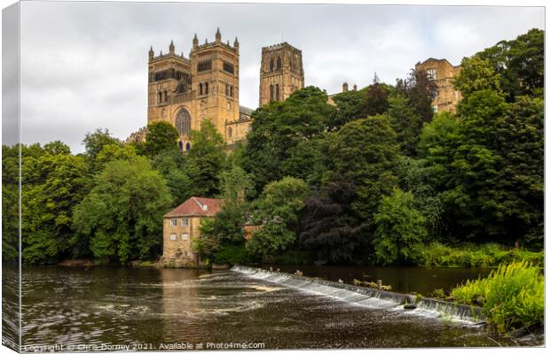 Durham Cathedral in the City of Durham, UK Canvas Print by Chris Dorney