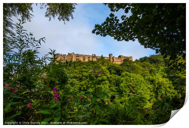 Durham Castle in the City of Durham, UK Print by Chris Dorney