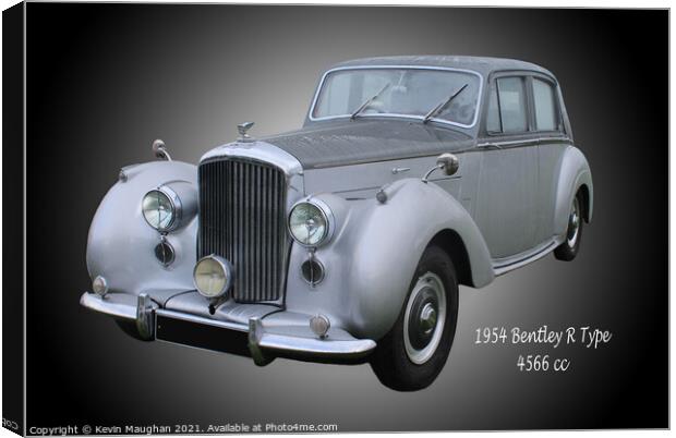 A Timeless Beauty: The 1954 Bentley R Type Canvas Print by Kevin Maughan