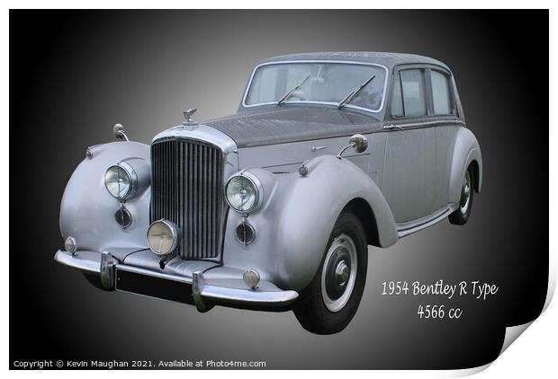 A Timeless Beauty: The 1954 Bentley R Type Print by Kevin Maughan