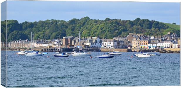 Yachts moored at Millport Canvas Print by Allan Durward Photography