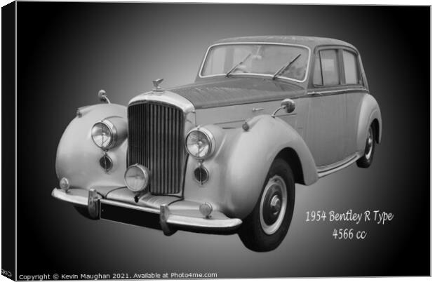 The Timeless Elegance of a 1954 Bentley R Type Canvas Print by Kevin Maughan