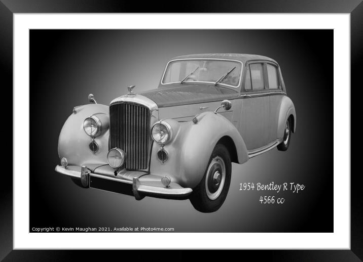 The Timeless Elegance of a 1954 Bentley R Type Framed Mounted Print by Kevin Maughan