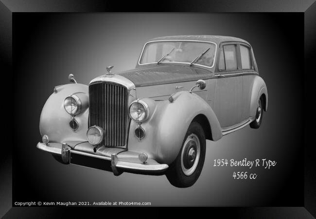 The Timeless Elegance of a 1954 Bentley R Type Framed Print by Kevin Maughan