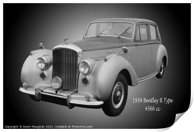 The Timeless Elegance of a 1954 Bentley R Type Print by Kevin Maughan