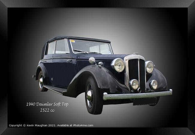 1940 Daimler DB18 Soft Top Framed Print by Kevin Maughan