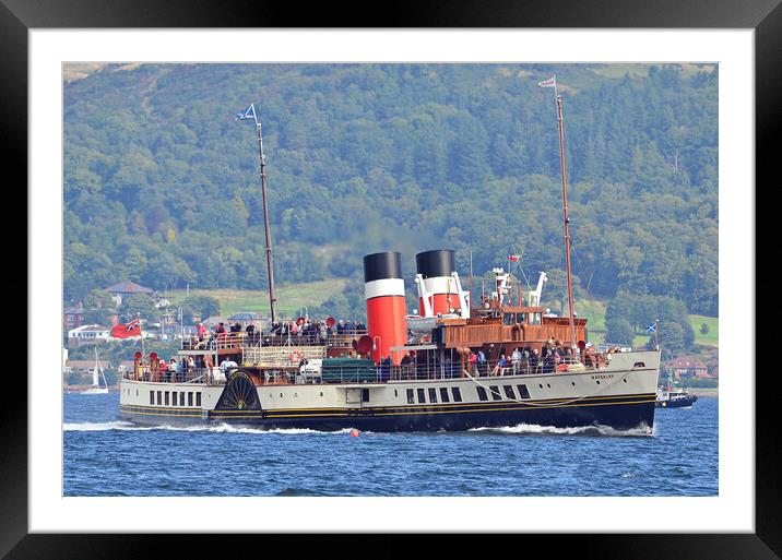 PS Waverley approaching Millport Framed Mounted Print by Allan Durward Photography
