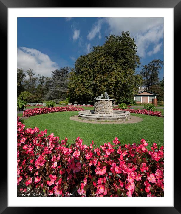 Valley Gardens Harrogate Yorkshire Framed Mounted Print by Giles Rocholl
