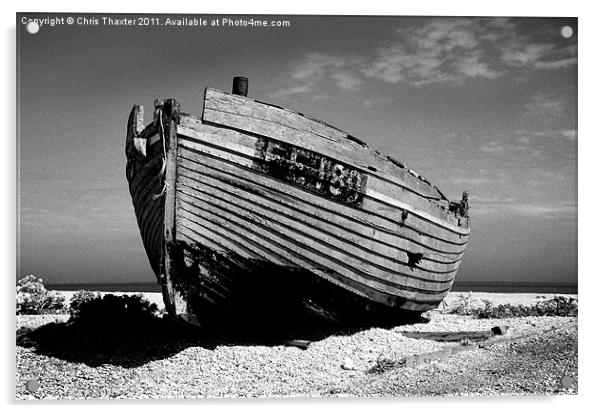 Dungeness Boat Past its Prime Acrylic by Chris Thaxter