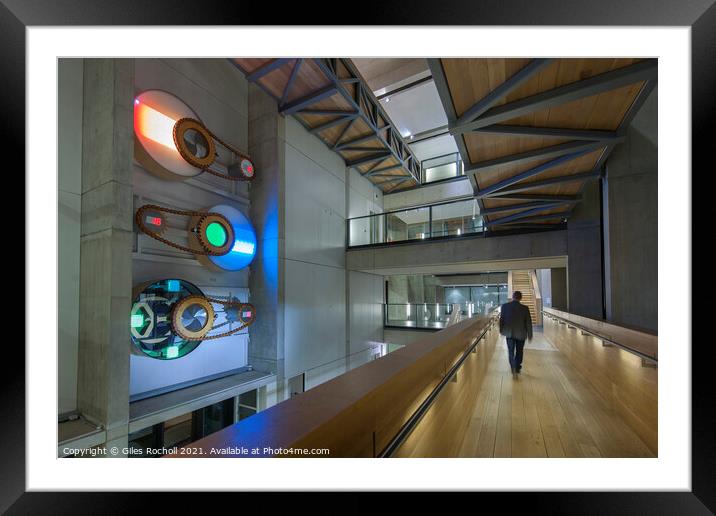Modern Interior building Manchester school of art Framed Mounted Print by Giles Rocholl