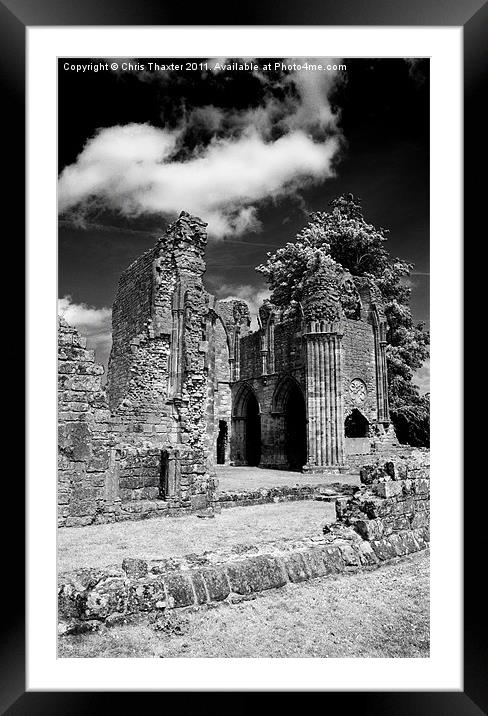 Bayham Abbey Framed Mounted Print by Chris Thaxter