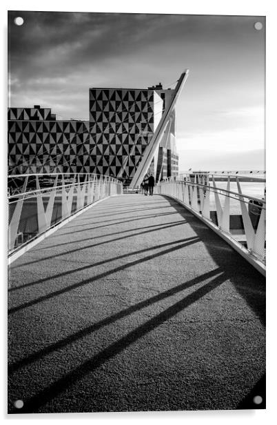 Helsingborg Oceanhamnen New Bridge Access Acrylic by Antony McAulay