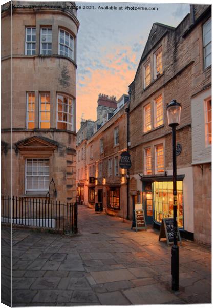 You can't quite beat a warm evening in Bath🌇 #Nor Canvas Print by Duncan Savidge