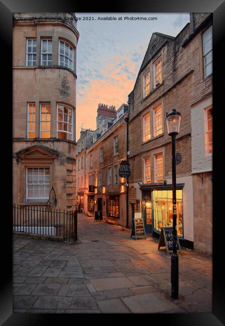 You can't quite beat a warm evening in Bath🌇 #Nor Framed Print by Duncan Savidge
