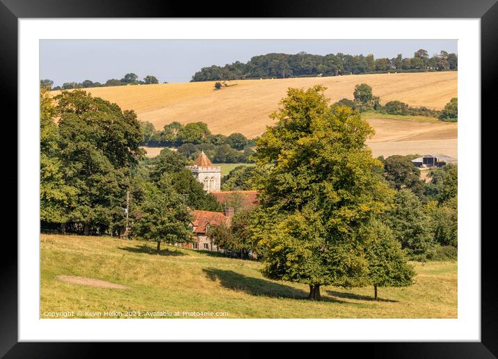 St Michael and All Angels Parish Church, Hughenden Valley Framed Mounted Print by Kevin Hellon