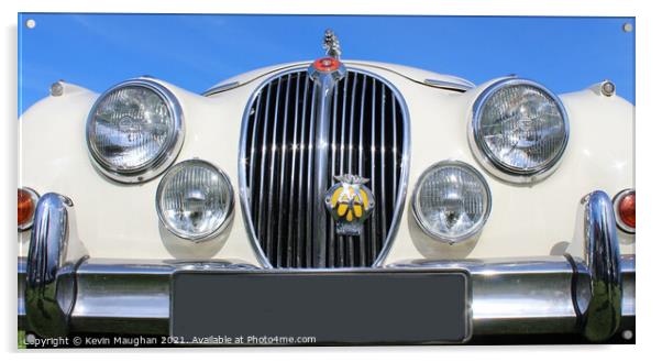 1961 Jaguar Mk 2 Acrylic by Kevin Maughan