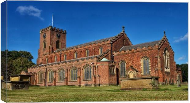St Cuthberts Church Canvas Print by Victor Burnside