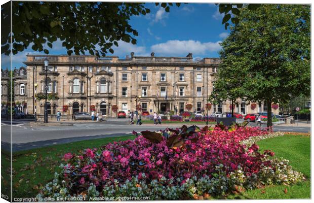 The Crown Hotel Harrogate Yorkshire Canvas Print by Giles Rocholl