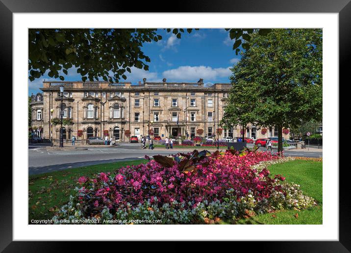 The Crown Hotel Harrogate Yorkshire Framed Mounted Print by Giles Rocholl