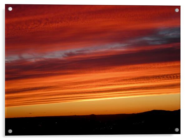 Spectacular Sunset Acrylic by Stephanie Moore