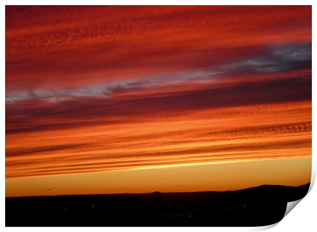 Spectacular Sunset Print by Stephanie Moore