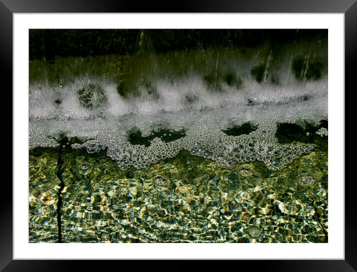 Water in the fountain Framed Mounted Print by Stephanie Moore