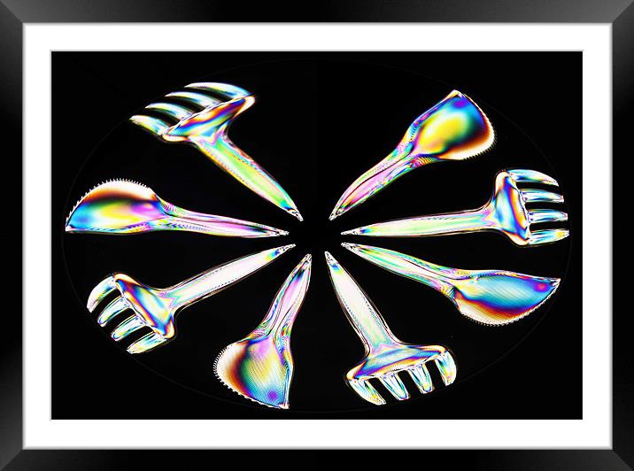 Electric Cutlery Framed Mounted Print by Steve Purnell