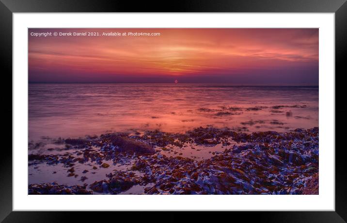 Sunrise at Peveril Point, Swanage Framed Mounted Print by Derek Daniel